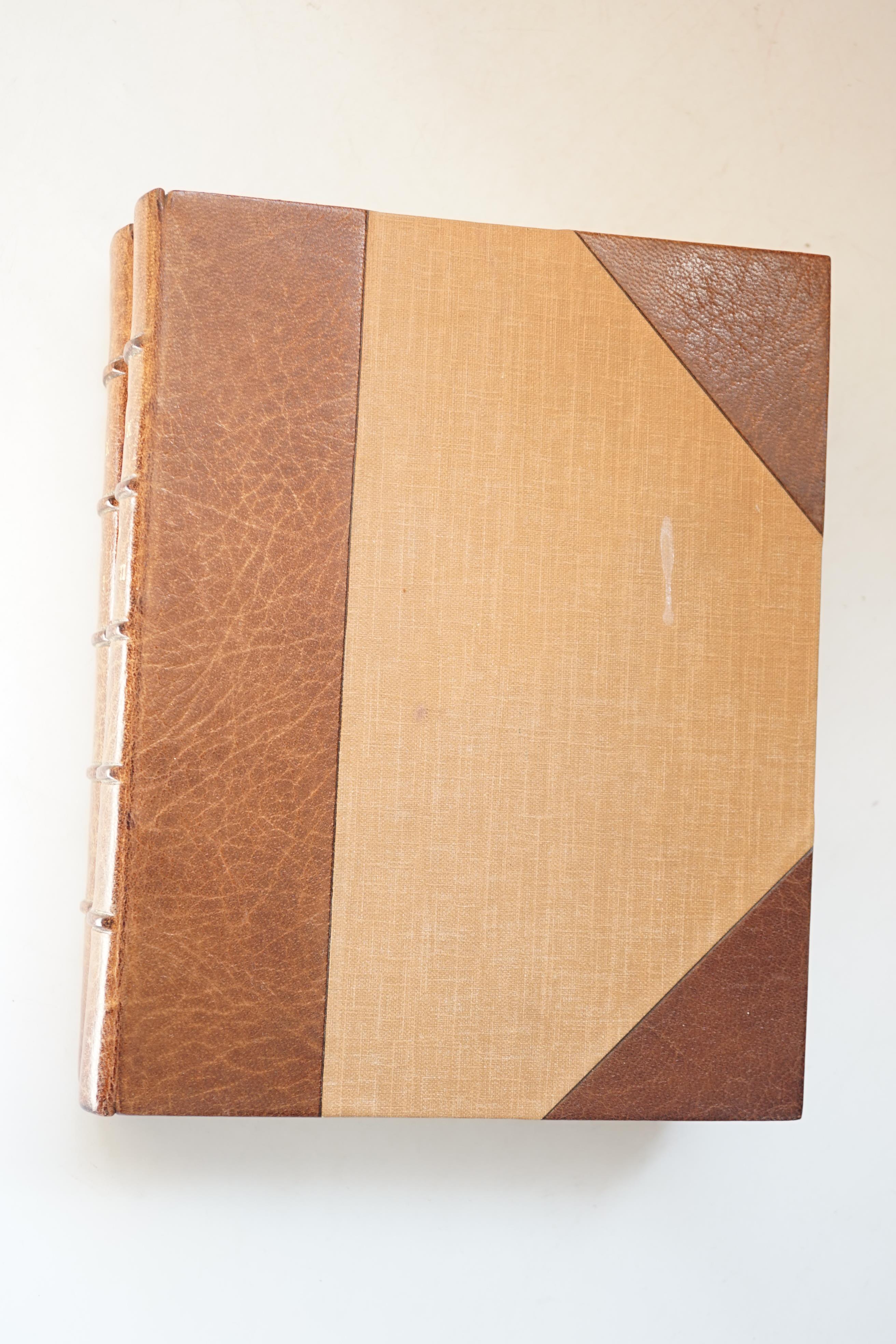 Lewis, Matthew G. - The Monk. A Romance, 2 vols, 8vo, half tan morocco, portrait frontispiece, ‘’The present edition of ‘’The Monk’’ is an unabridged reprint of the exceedingly rare first edition of the work published in